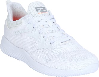 red tape white sports shoes
