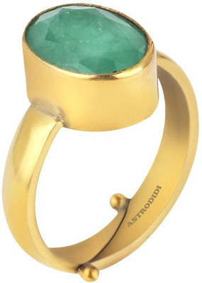Pattern antique style brass-colored ring size 11