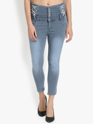 High Waisted Ripped Jeans - Buy High 