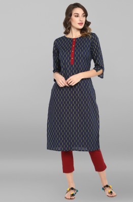 ikat kurtis designs