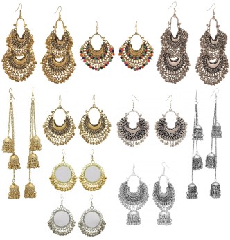22K Gold Plated Indian 10/'/' long necklace tikka Earrings Bridal Set Christmas z
