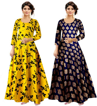 flipkart cotton long frock