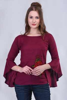 long tops for jeans flipkart