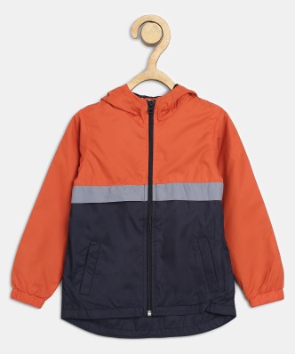 skechers jacket kids orange