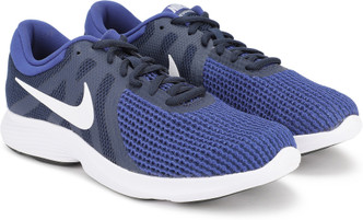 blue and white nike sneakers
