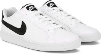 nike black shoes with white logo