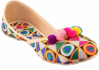 Multicolor Ethnic Shoes - Buy 