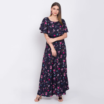 floral long dress designs