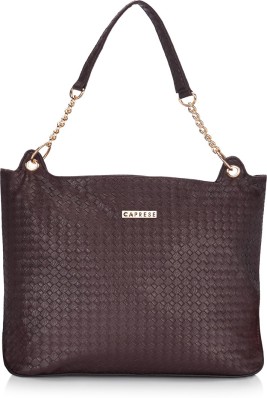 caprese black solid handheld bag