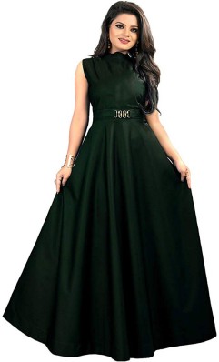 green colour frocks