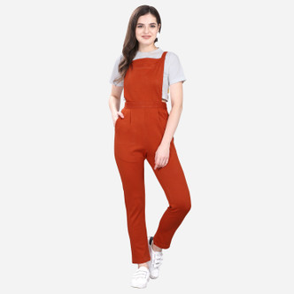 orange dungarees womens