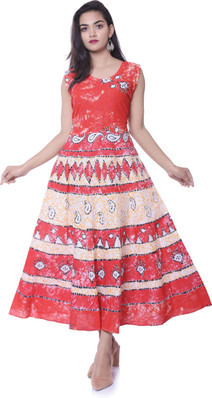 cotton maxi dress flipkart