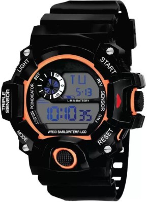 styllent digital black colour watch