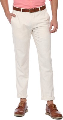 Buy Louis Philippe Beige Regular Fit Formal Pleated Trousers for Mens  Online  Tata CLiQ