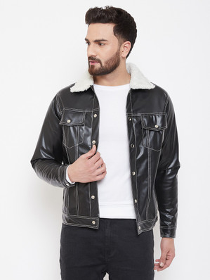 fugazee faux fur denim jacket