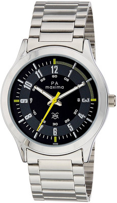 maxima silver chain watches
