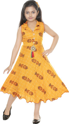 Girls Floral Flower Dress in Red Blue Orange Age 2-3 years New