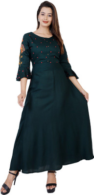 long gown kurti flipkart