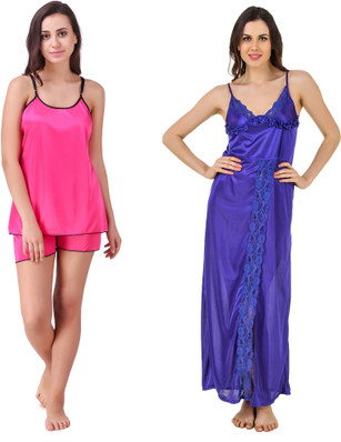 satin nighty flipkart