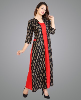 flipkart red colour kurti