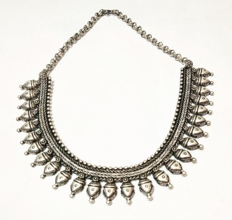 Komplott Statement Necklace silver-colored-red elegant Jewelry Chains Statement Necklaces 