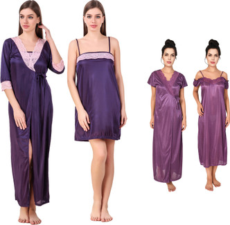 satin nighty flipkart