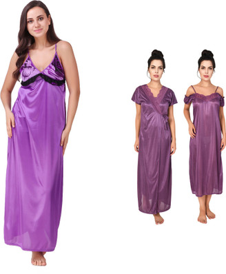 satin nighty flipkart