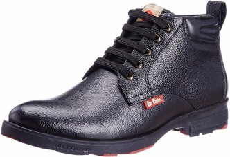lee cooper black casual shoes