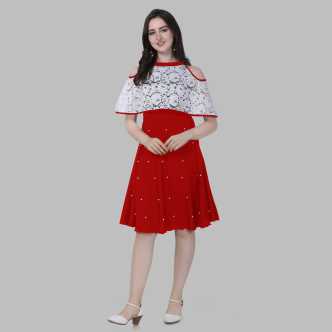 Red Dress Buy Red Party Dresses Online For Women At Best Prices In India Flipkart Com