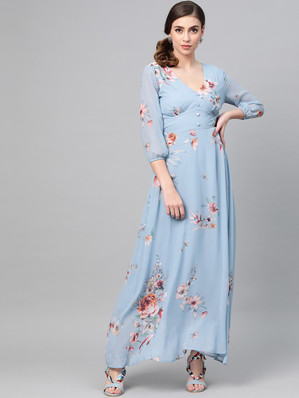 long maxi dresses flipkart