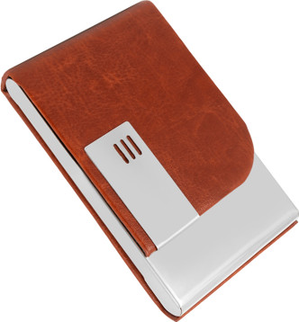 Red Wooden Name Card Business Card Holder Handmade Box Storage Id Credit Case r