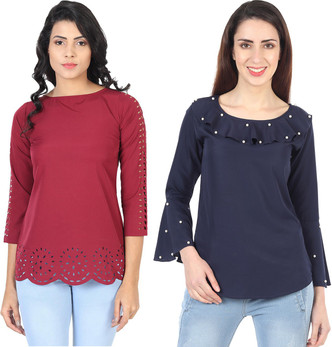 short tops for jeans flipkart