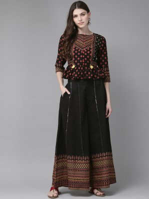 palazzo pants and tops party wear