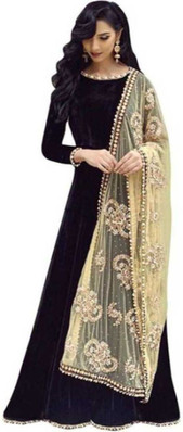 black colour frock suit