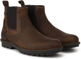 woodland high neck leather shoes