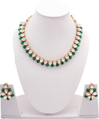 green jewellery set flipkart