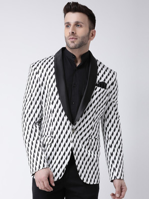 white black blazer