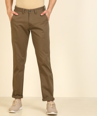 brown casual trousers