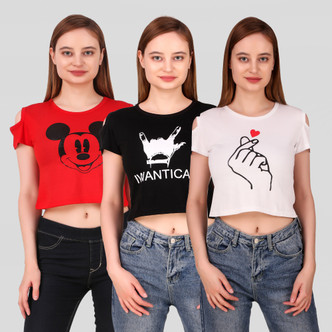 Crop top with jeans flipkart Clearance