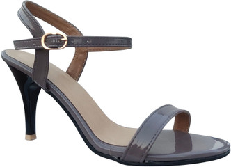 grey heels sandals