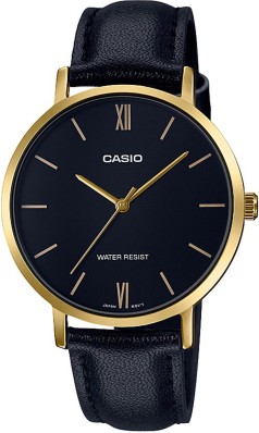 casio leather watch price