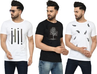 black and white striped t shirt flipkart