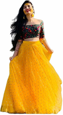 crop top lehenga dress