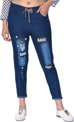 printed jeans for womens flipkart