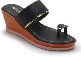 womens wedge slide sandals