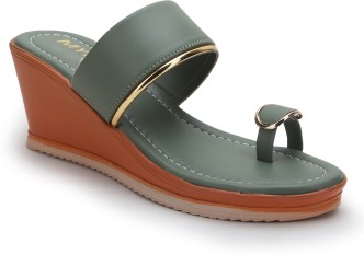 womens wedge slide sandals