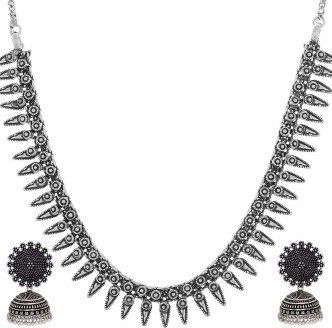 NoName costume jewellery set Black/Silver Single discount 87% WOMEN FASHION Accessories Costume jewellery set Black 