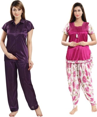 satin night suit flipkart