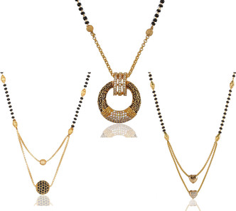 Black Beads Gold Chain Designs - Buy 