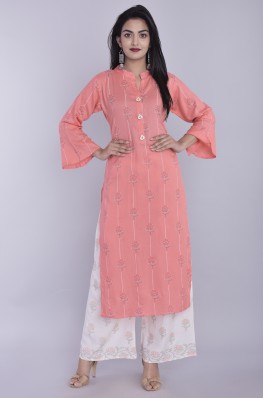 long frock kurti with palazzo